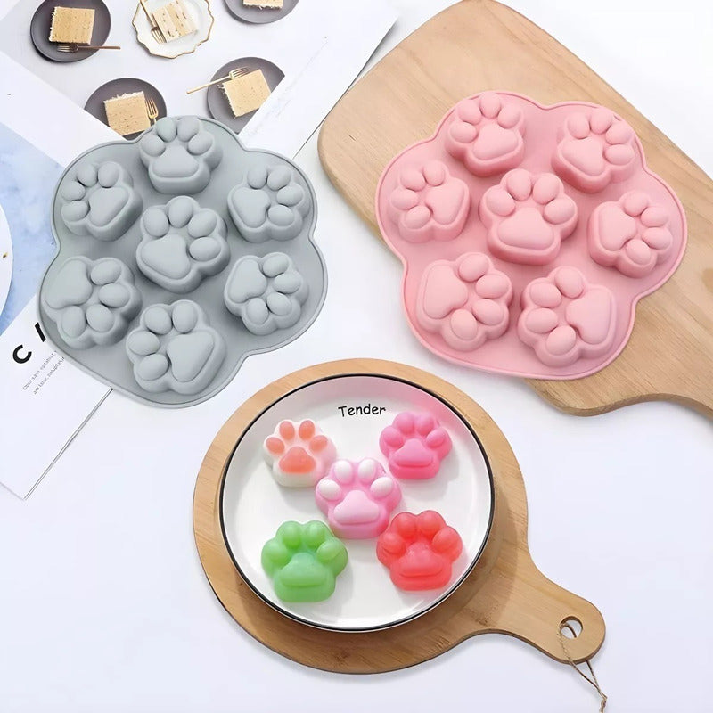 Pack X2 Moldes De Chocolate Moldes Silicona Patitas Patas  Multicolor