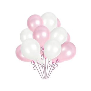 Pack De 25 Globos Redondos Rosa Metalizados Para Cumpleaños Y Decoración