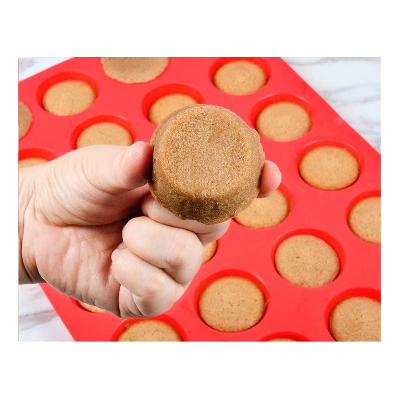 Molde Cupcakes 24 Mini Cupcakes Molde Para Tortas Reposteria Multicolor