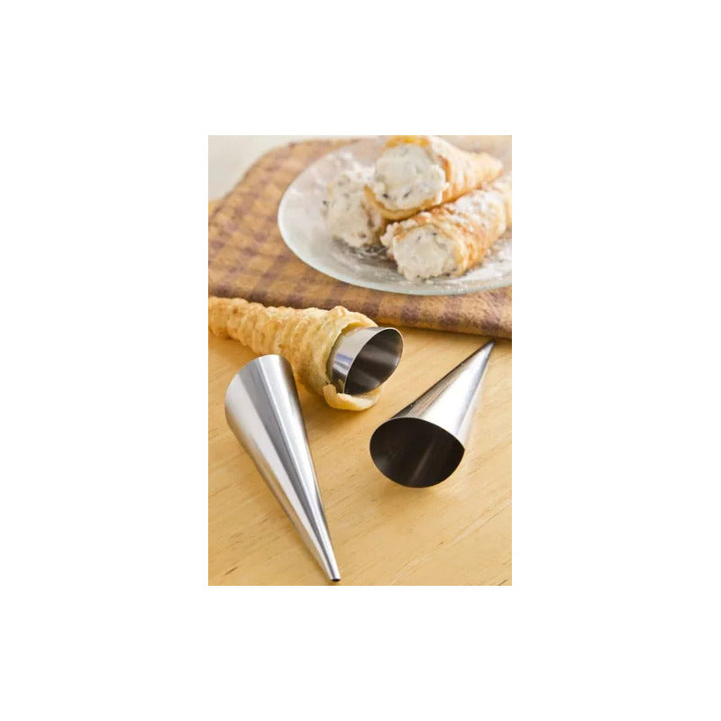 36 Cono Molde Para Cannoli Cachito Croissant Pan Cono Cachit Gris