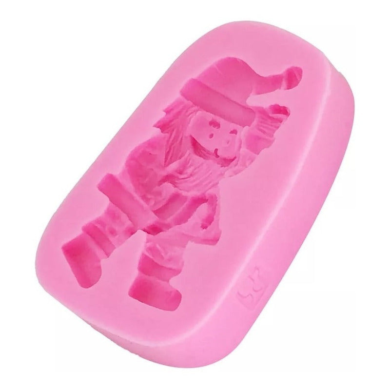 Molde De Silicona Molde Santa Molde Fondant Viejito Pascuero Rosa Viejito Pascuero 52310