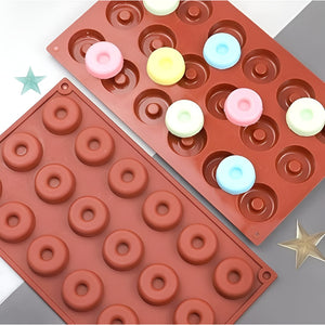 Molde Silicona Moldes Reposteria Molde Mini Donuts 18cav