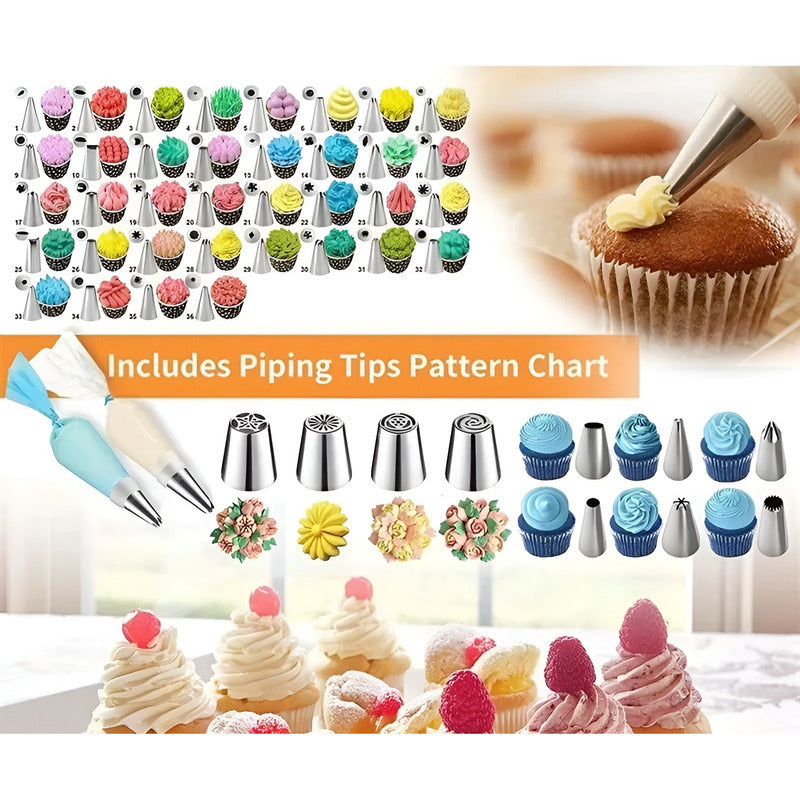 Kit Decoracion De Reposteria Set De Pasteleria Cupcakes 236p