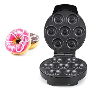 Maquina Para Donas Maquina De Donuts Mini Donas 1000w 7cav Máquina De Donas Eléctrica Máquina Para Donuts Equipo... Negro