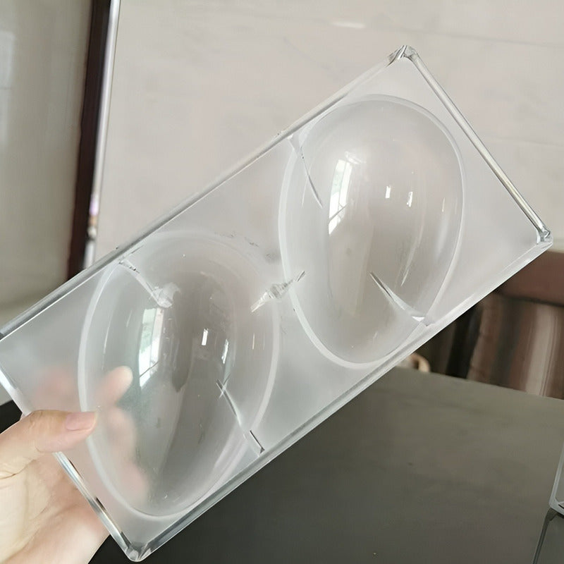 Molde Para Chocolate Policarbonato Molde Doble Huevo Pascua Transparente
