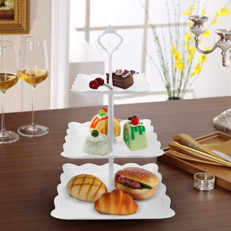 Pack X2 Porta Torta Porta Cupcakes  Torre Porta Cupcake