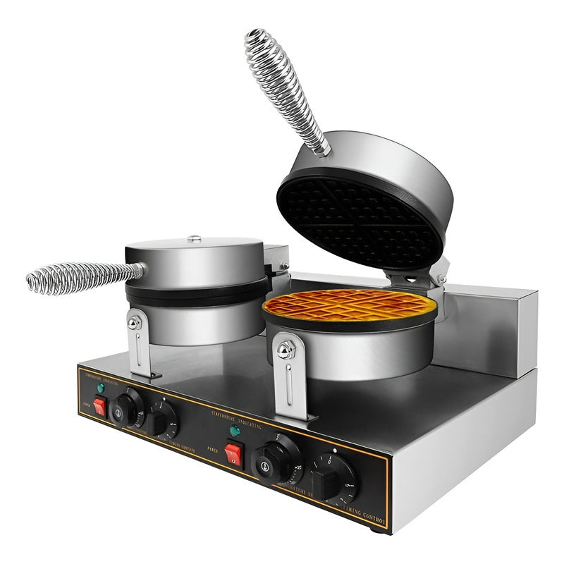 Waflera Doble Maquina Para Waffles Waflera Grande 1250w