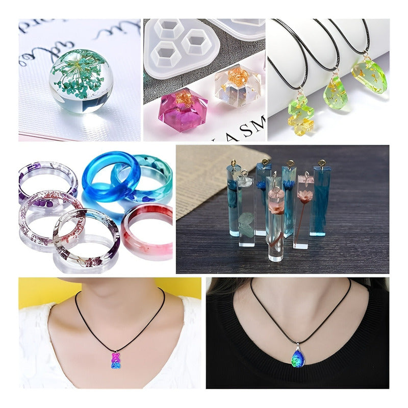 Kit Resina Moldes De Resina Epoxica Artesanias Aros 85pcs - Multicolor / Moldes De Resina 85 Pcs