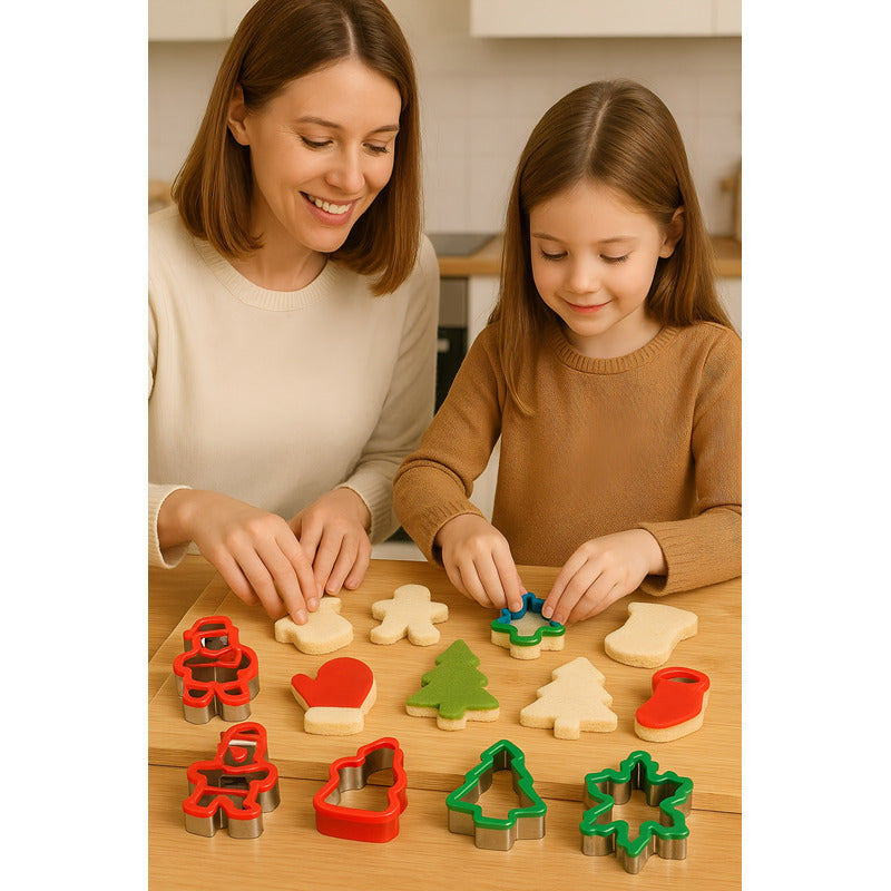 X8 Cortadores De Galletas Cortador Sandwiches Molde Galletas Multicolor