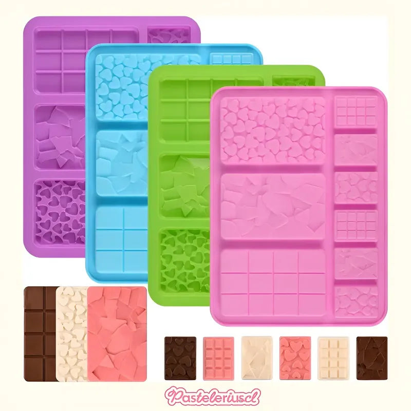 Moldes De Chocolate Moldes Barra De Chocolate Silicona B9 Molde Para Chocolate Artesanal Molde De Silicona Profesional Para Repostería Molde De Silicona Para Barras Tipo Tabletas Pasteleriuscl