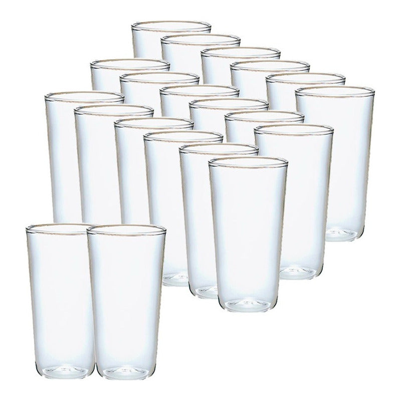 20 Set Vasos Desechables Vaso Plastico Vasos Acrilicos 300ml X20 Transparente 300ml