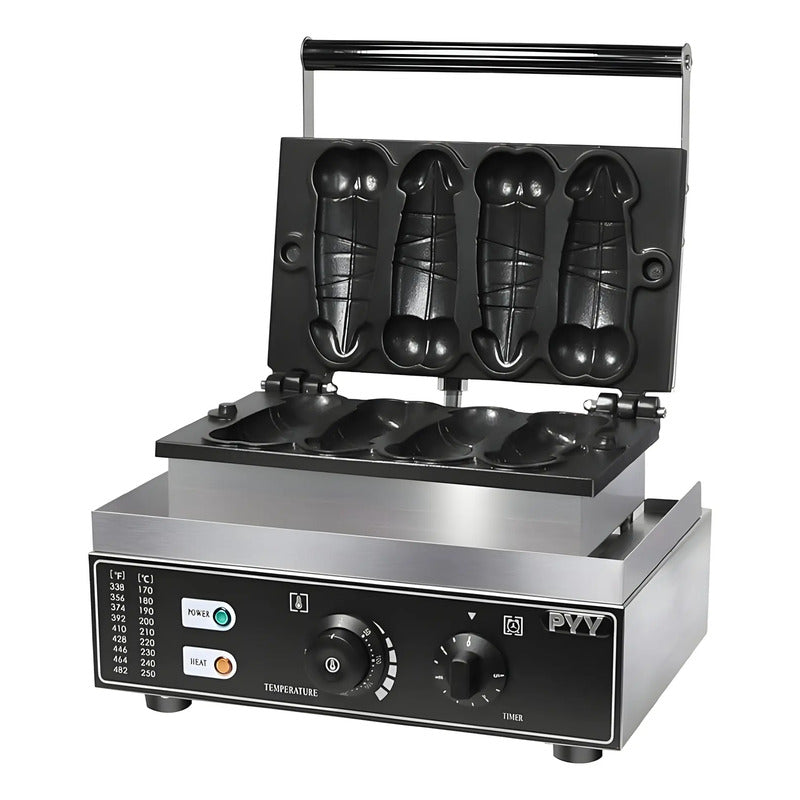 Maquina Para Waffles Wafleras Con Formas Waffle Pene 1600w Gris / Wafflera Pene