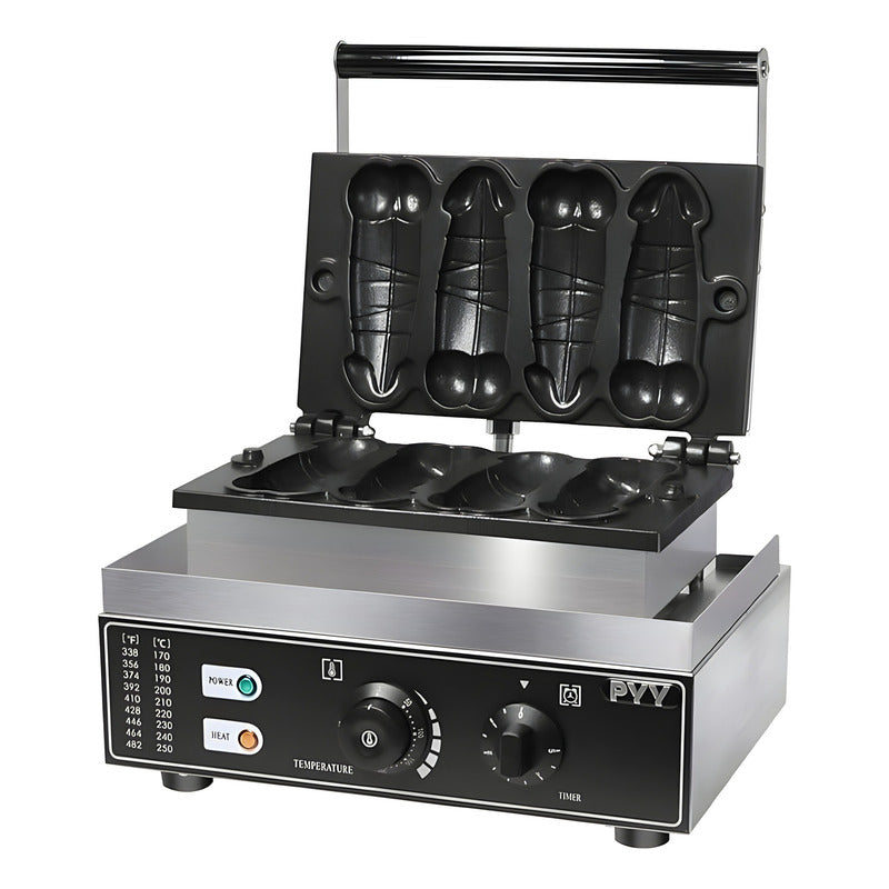 Maquina Para Waffles Wafleras Con Formas Waffle Pene 1600w Gris / Wafflera Pene