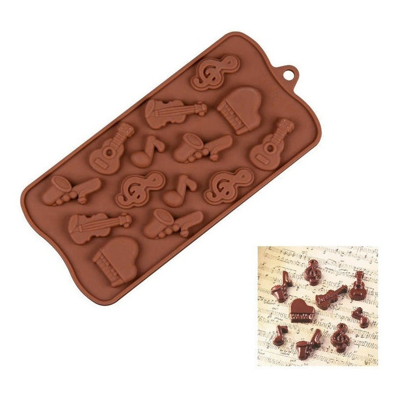 Moldes De Chocolate Moldes Silicona Chocolate Instrumentos Marrón