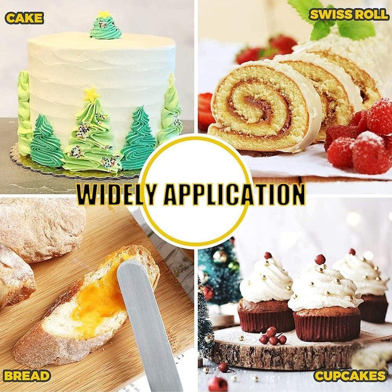 Espatula Repostera Espatula Para Alisar Espatula Reposteria  Gris 018