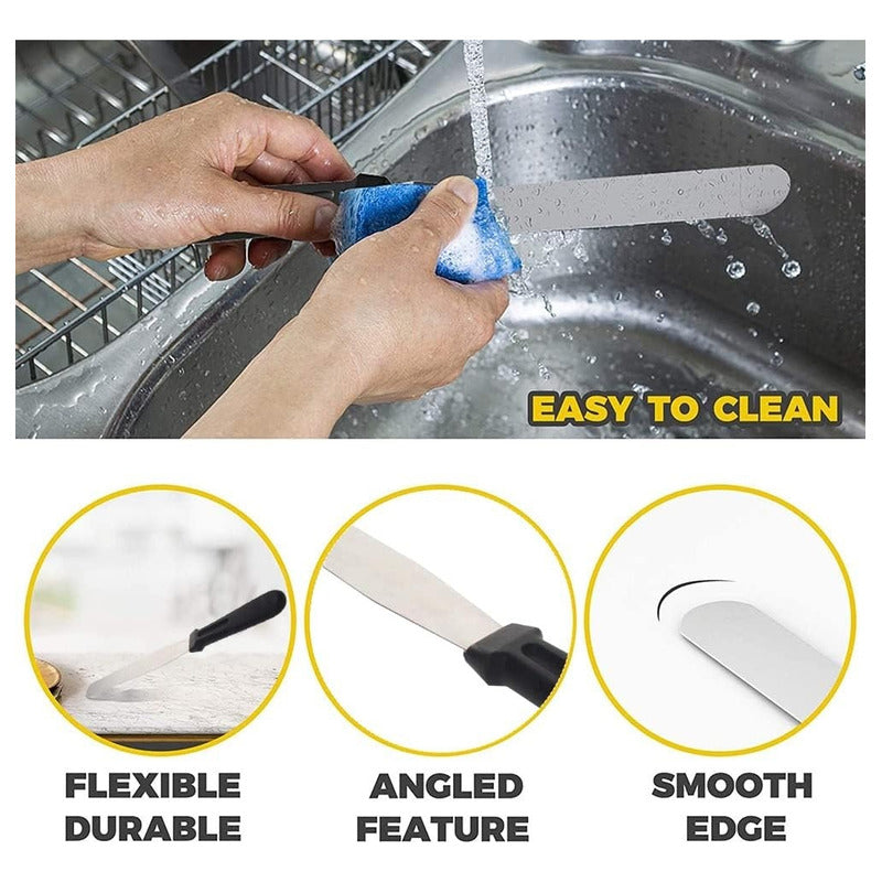 Espatula Repostera Espatula Para Alisar Espatula Reposteria  Gris 018