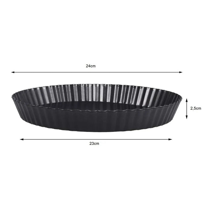 Pack X3 Molde Desmontable Moldes Desmontables Moldes 24cm Gris Claro