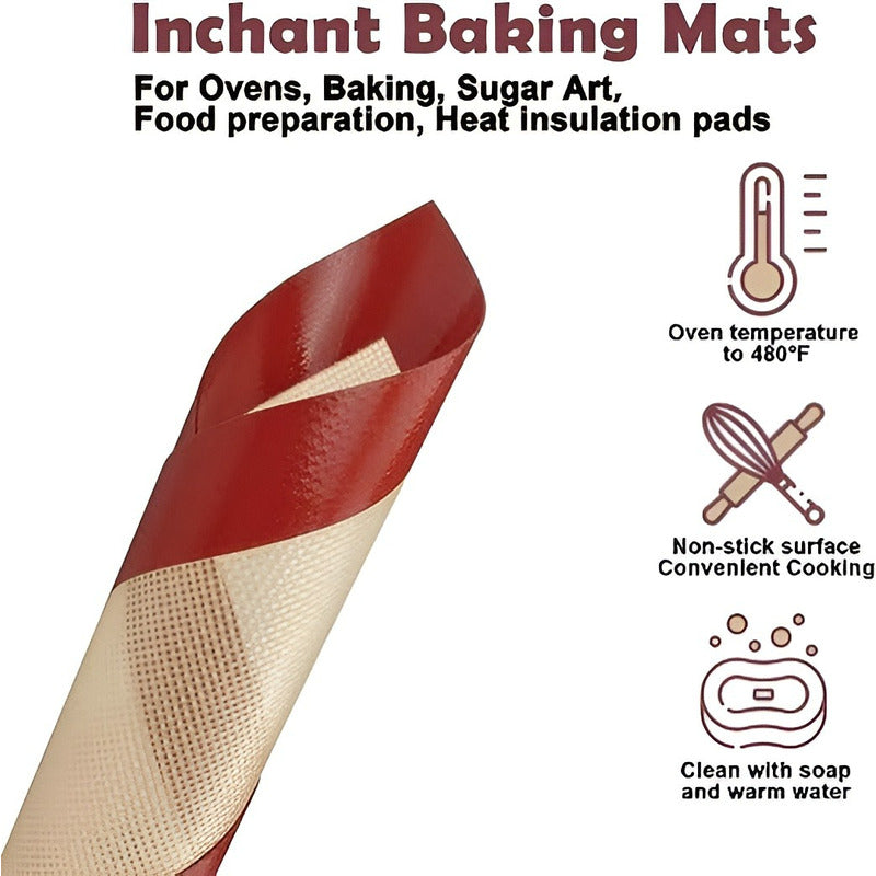 Tapete De Silicona Lamina De Silicona Tapete Horno 60x40cm Beige