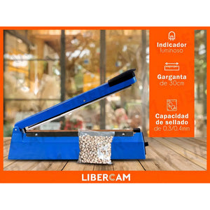 Selladora De Bolsas 30cm Spica Se-30 Regulable 8 Niveles De Temperatura Color Azul