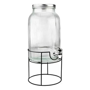 Jarros De Vidrio Dispensador De Bebidas Con Atril Jarro 5.5l Jarra Jugo Dispensadores De Bebidas Dispensador De Jugos Con Atril Dispensador Sobremesa Portatil Cocina Pasteleiuscl