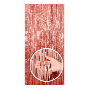 Guirnalda Cortina Metálicas Cortina De Cumpleaños Decoracion Rosa Gold 111574