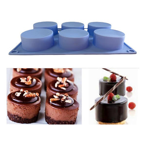 Molde De Silicona Cheesecake Molde Jabon Molde 6cavid Redond