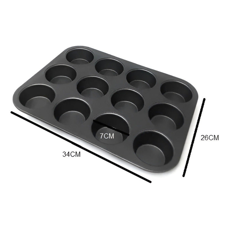 Molde 12 Cupcakes Molde Cupcake Molde Para Tortas Reposteria Gris