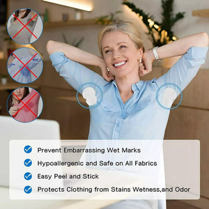 120 Parches Protectores Piel Antitranspirantes Axilas Polera
