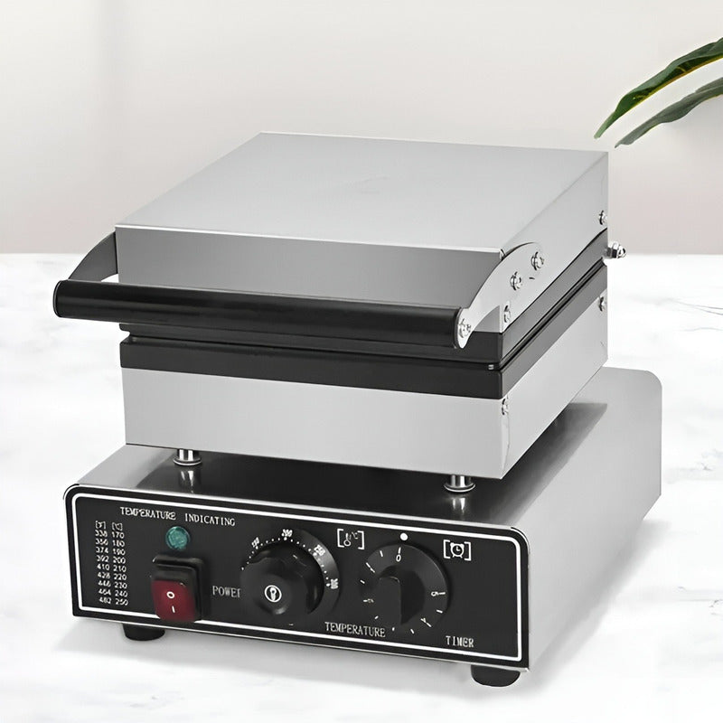 Wafflera Maquina De Waffles Waflera Industrial Wafleras 4cav Plateado