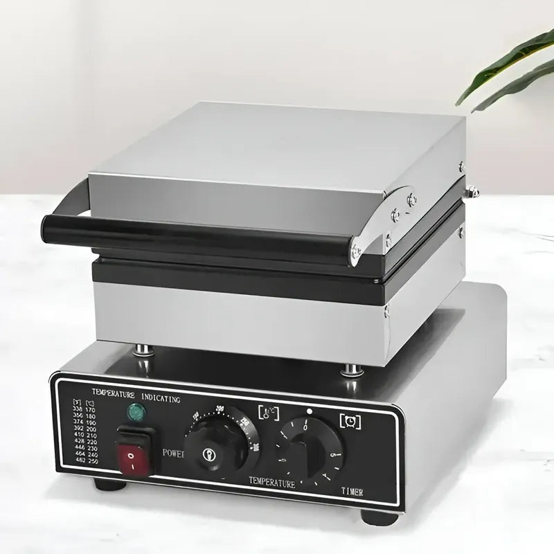 Wafflera Maquina De Waffles Waflera Industrial Wafleras 4cav Plateado