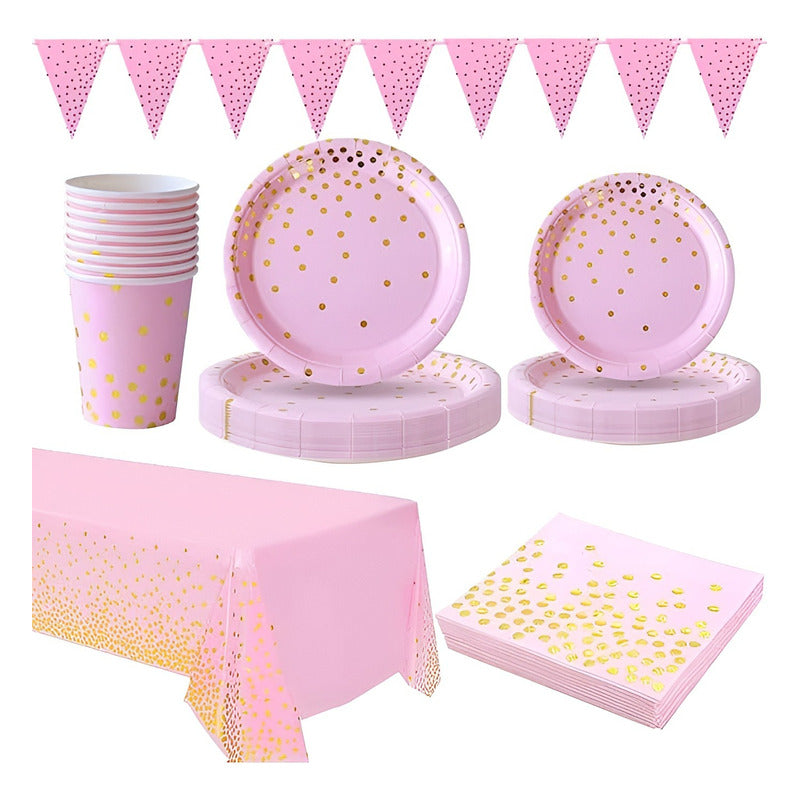 X20 Vajilla De Cumpleaños Vaso Servilleta Platos Desechables