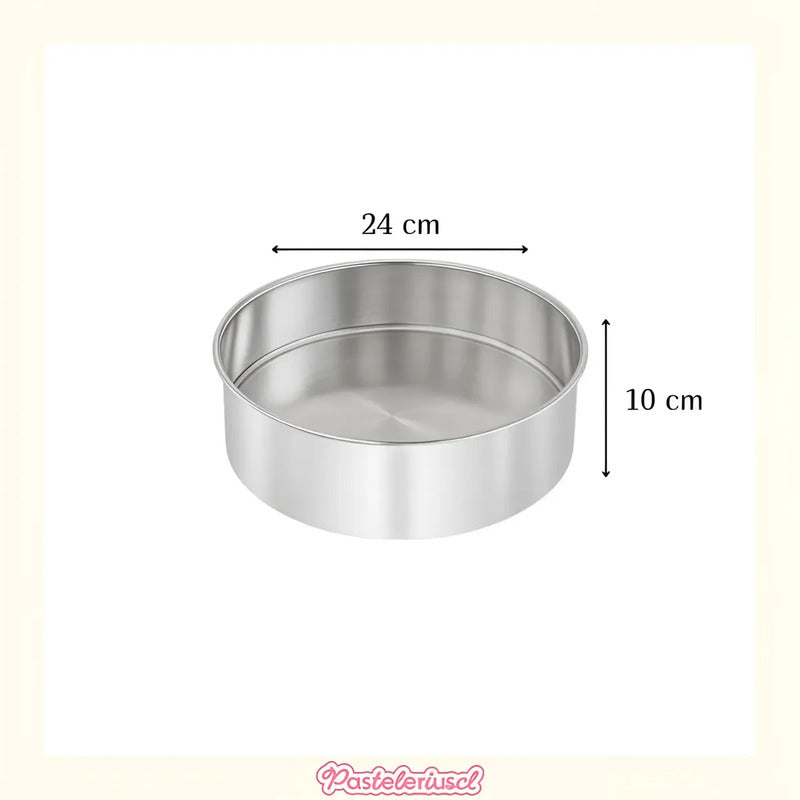 Molde Desmontable Aluminio Gris 24cm Para Torta Queque Tarta Molde Redondo De Aluminio Fondo Desmontable Moldes Redondos De Aluminio Para Queques Utensilios De Reposteria Para Tortas Pasteleriuscl