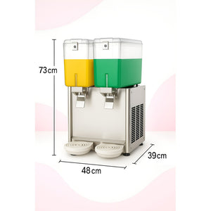 Dispensadores Bebidas Doble Dispensador Agua Electrico 18l Plateado