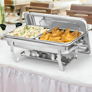 Chafer Bufetera Doble Buffet Ollas Vaporeras Chafing 5 Lts Bufetera Chafer 2 Depositos