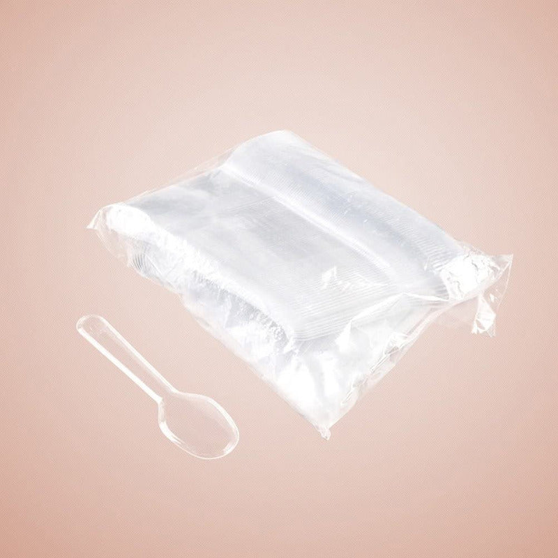X250 Cucharas Postres Cucharas Desechables Cucharas Helado Transparente
