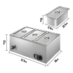 Chafer Electrico Buffet Baño Maria Bufetera 3 Depositos 5.5l Bufetera Chafer Electrico Buffet Baño Maria Chafer Bufetera Chafer Buffet Electrico Ollas Vaporeras Baño María Electrico Pasteleriuscl