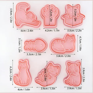 Molde Galletas Cortador De Galletas Moldes De Galleta Gatos