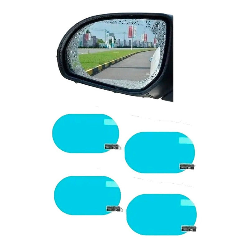 4 Lamina Antiempañante Anti Agua Laminas Espejo Retrovisor