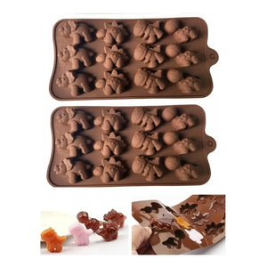 Pack X2 Moldes De Chocolate Dino Molde Chocolate Dinosaurio Bordó