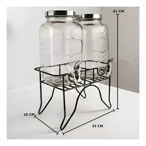 Dispensadores De Jugo Con Atril Dispensador De Bebidas 5l Jarra Jugo Dispensadores De Bebidas Dispensador De Jugos Con Atril Dispensador Sobremesa Portatil Cocina Pasteleriuscl Negro