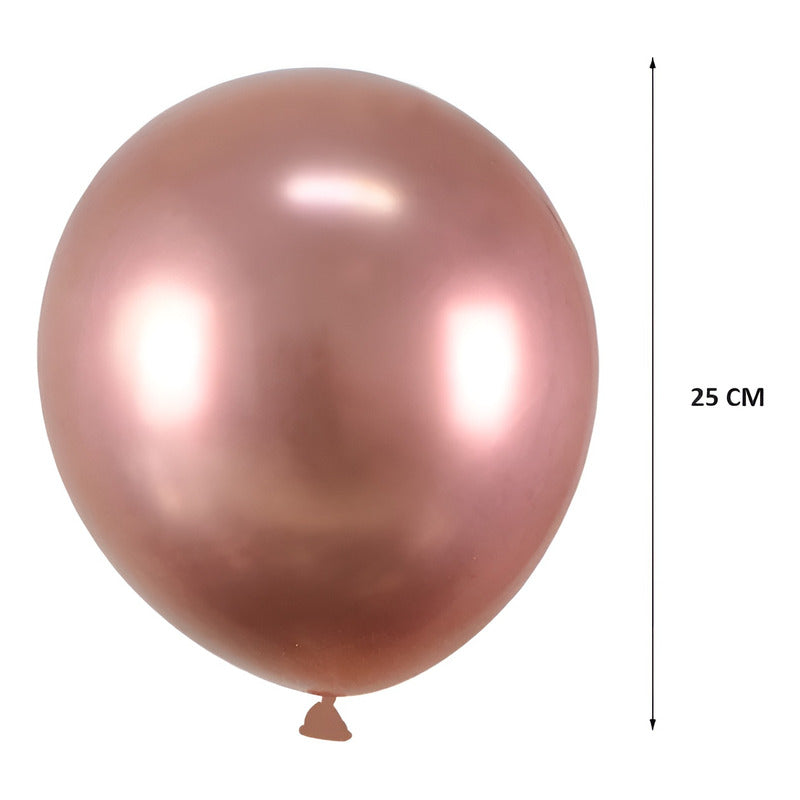 25 Globos Metalicos Globos Feliz Cumpleaños Set Cumpleaños Coral Claro Globos Metalizados