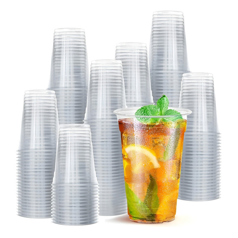 50 Vasos Desechables Vasos Plasticos Vaso Transparente 10oz