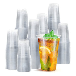 50 Vasos Desechables Vasos Plasticos Vaso Transparente 10oz