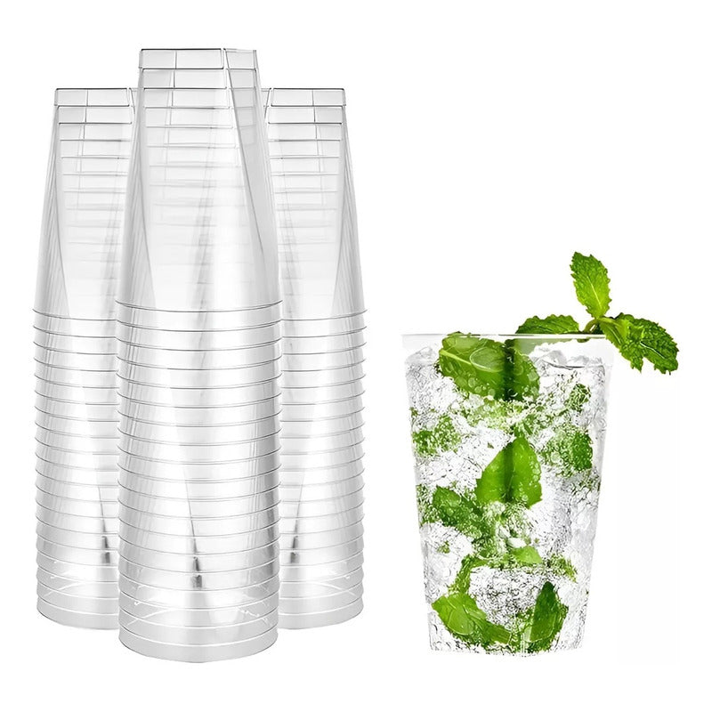 100 Vaso Desechable Plastico Vaso 7oz Vasos Plasticos 200ml Desechables Vasos Para Bebidas Juego De Vasos Descartables Vasos Grande Vasos Plásticos Pasteleriacl