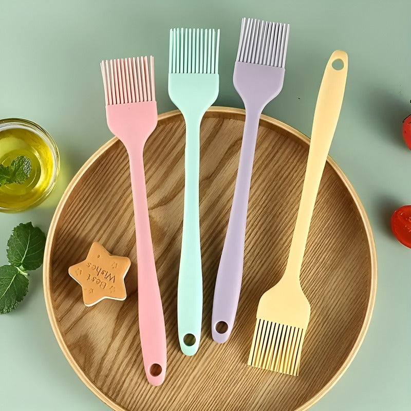 Brochas De Silicona Reposteria Utensilios Cocina Pincel 26cm Multicolor