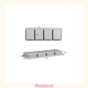 Moldes Silicona Molde De Silicona De Jabon Molde Jabon 4cavi Moldes De Silicona Loción De Bombas De Baño Para Hacer Jabón Moldes De Silicona Jabon Silicona Molde De Jabon Cuadrado Pasteleriuscl Gris