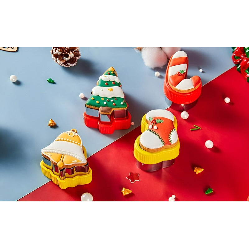 14 Moldes Para Galletas Cortadores De Galletas Navidad Árbol Multicolor