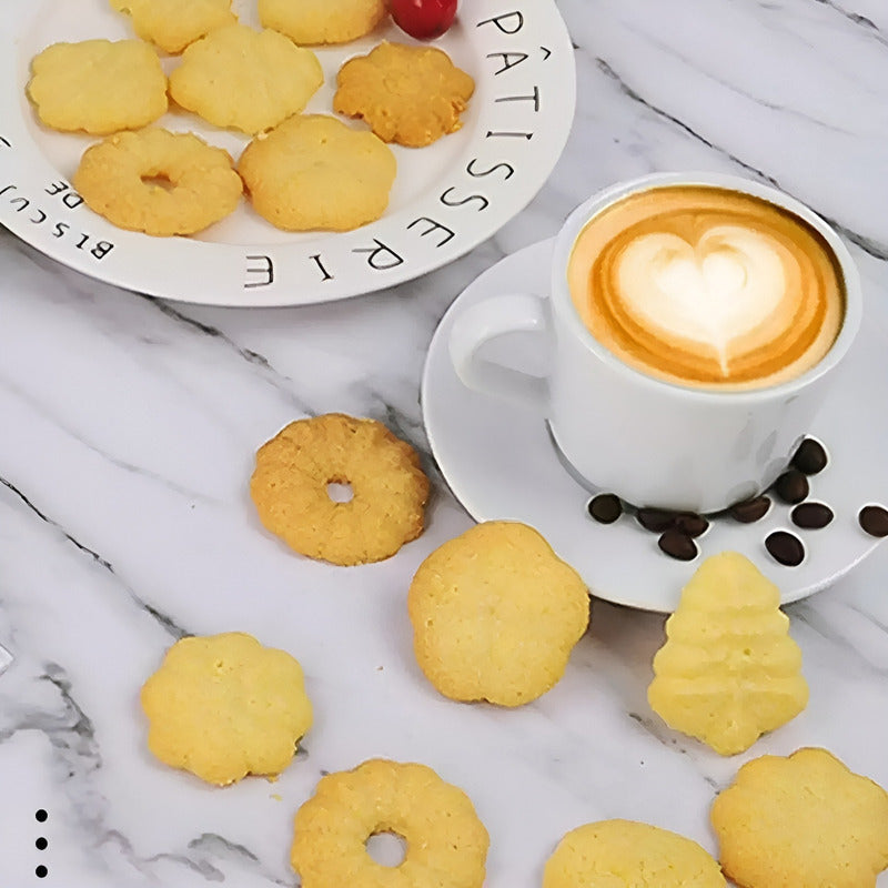 Maquina Para Hacer Galletas Maquina Manuales 13 Moldes 1400w Blanco / Maquina Para Galletas 13cav