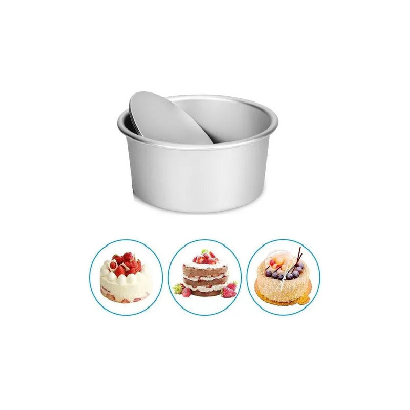 Moldes De Aluminio Para Tortas Molde Desmontables Molde 16cm Gris