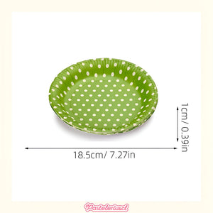 Vasos Desechables Suministros Fiestas Platos De Papel 18cm Verde Lima